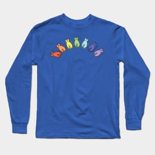 Pale Cats Rainbow Long Sleeve T-Shirt